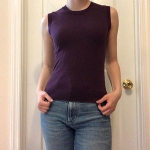 Purple Knit Tank - Size XXS from J. Crew